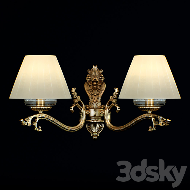 Classic sconces Asti 2 3DSMax File - thumbnail 1