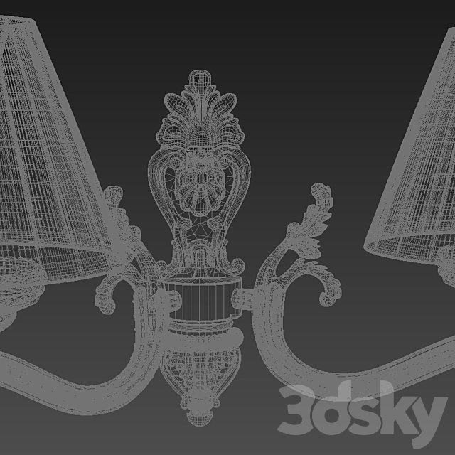 Classic sconces Asti 2 3DSMax File - thumbnail 2