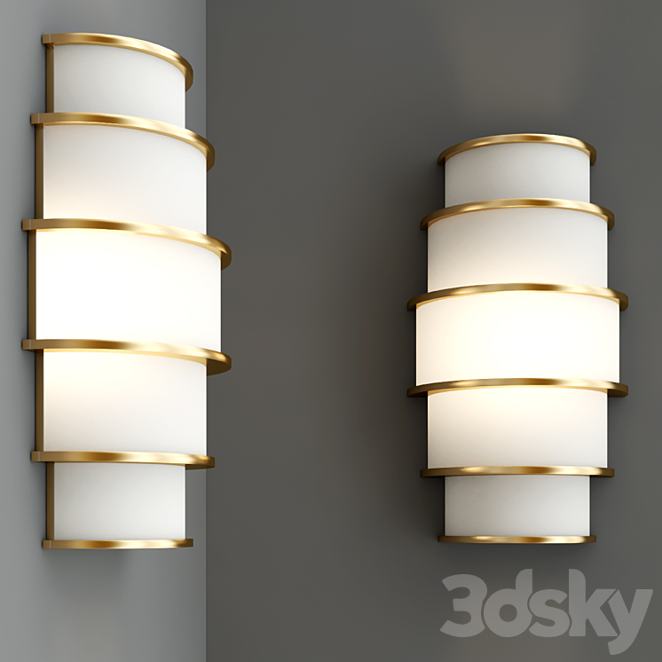 COCOON Wall light By CPRN HOMOOD 3DS Max Model - thumbnail 2