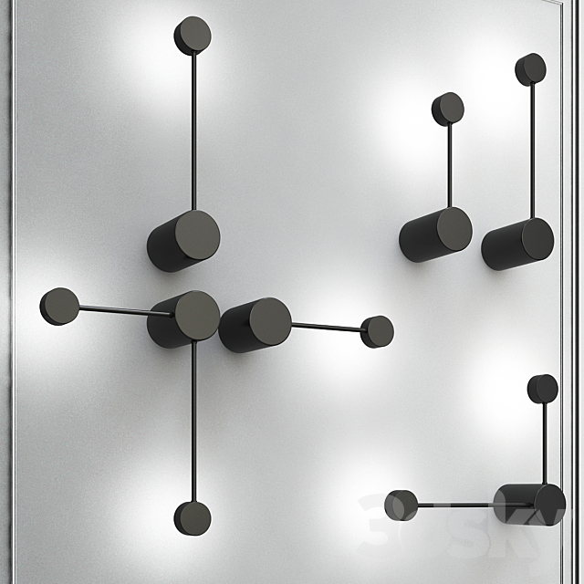 Collection Minimalist Wall Lamps 3DS Max Model - thumbnail 2