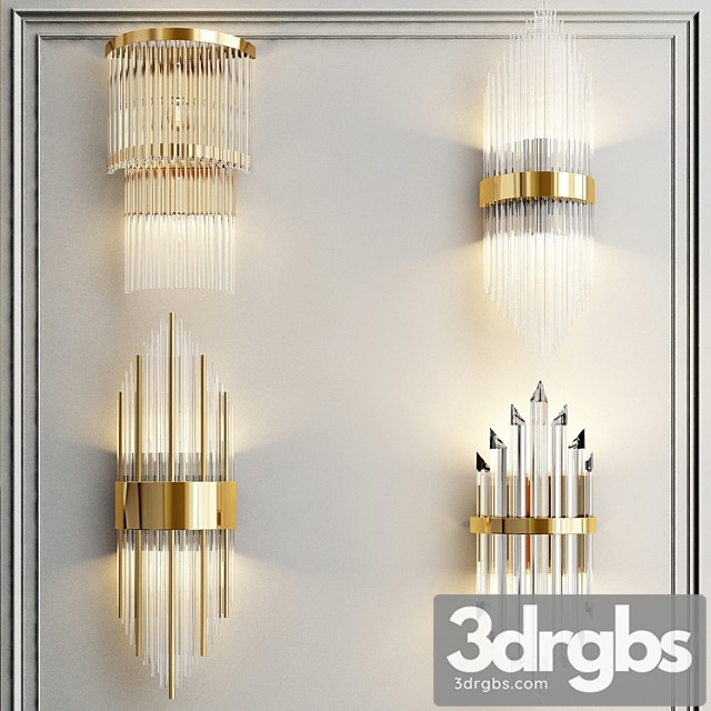 Collection Of Wall Lamps 3dsmax Download - thumbnail 1