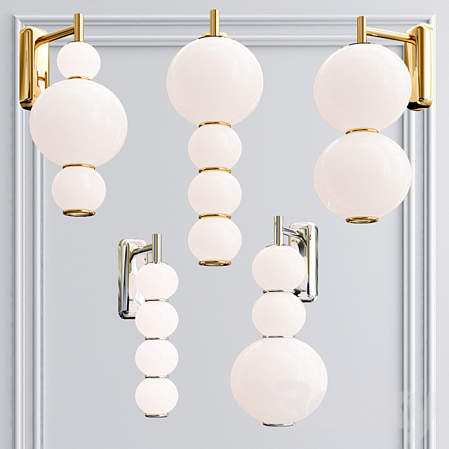 Collection pearls wall lamp 3DSMax File - thumbnail 1