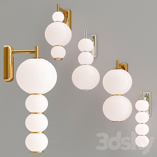 Collection pearls wall lamp 3DSMax File - thumbnail 2