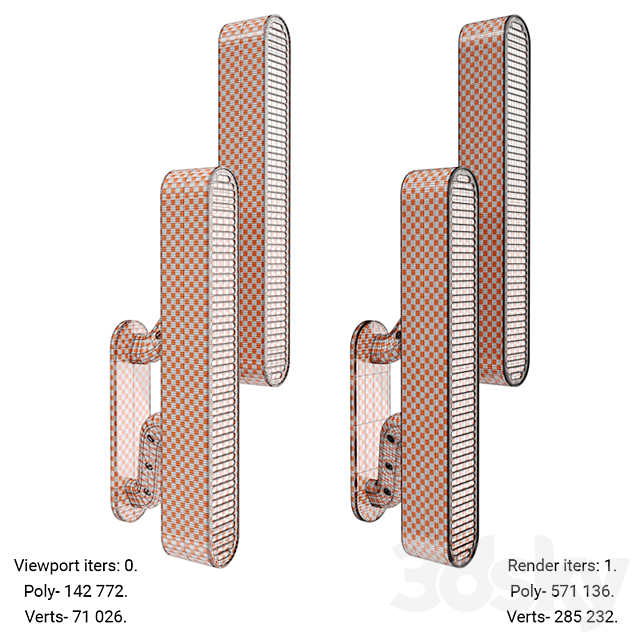 Colt Double Wall Light 3DSMax File - thumbnail 3