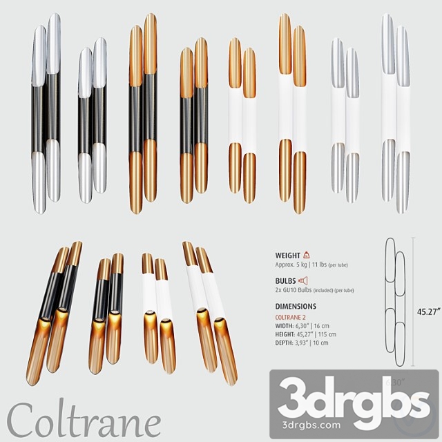 Coltrane 2 wall 3dsmax Download - thumbnail 1