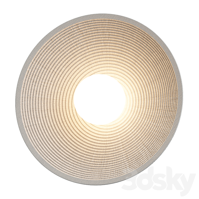 Concentric Wall lamp 3DS Max Model - thumbnail 4