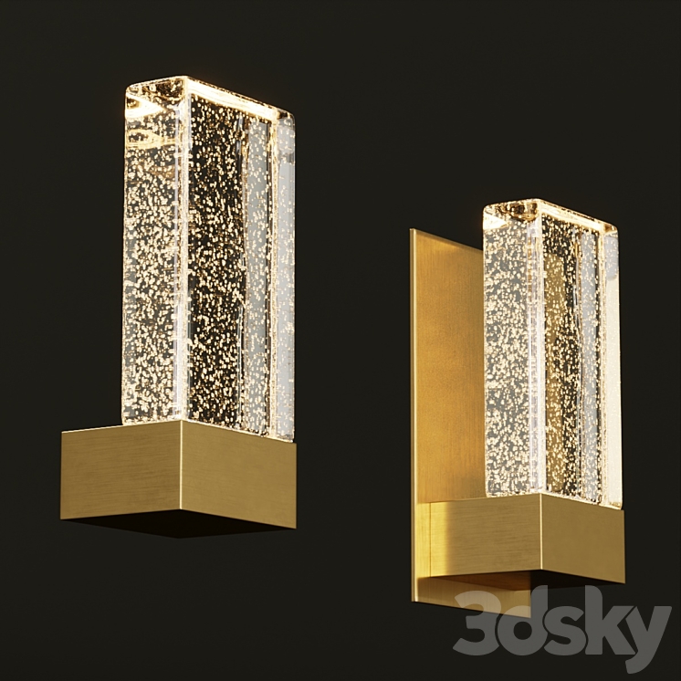 Contemporary wall lamp GRAND PAPILLON 3DS Max Model - thumbnail 2