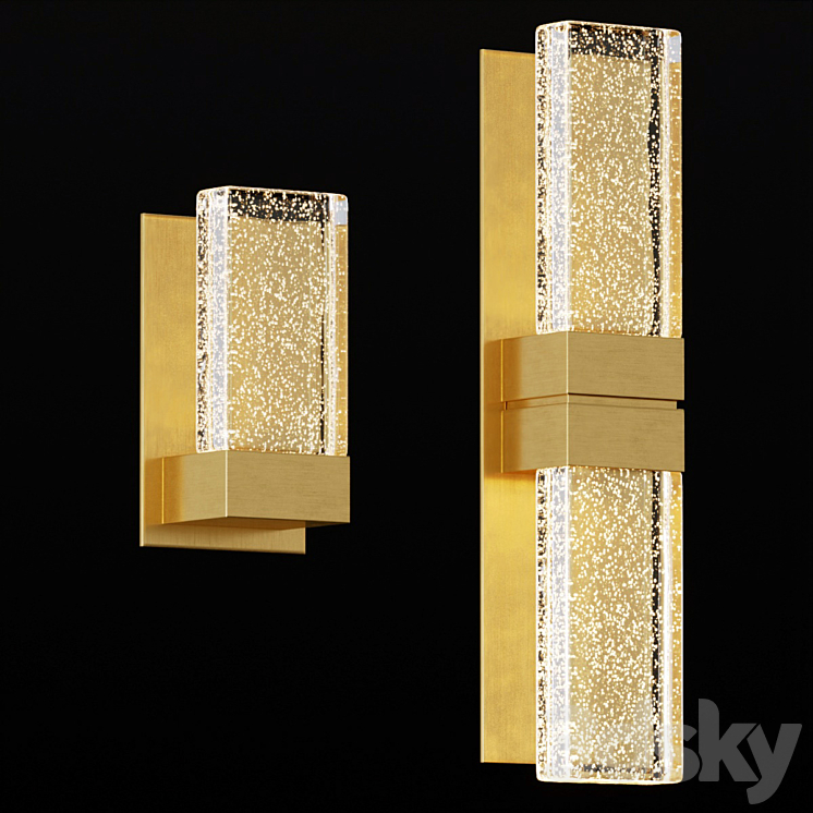 Contemporary wall lamp GRAND PAPILLON 3DS Max Model - thumbnail 3