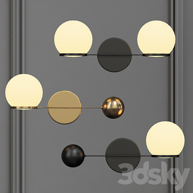 Contrapesso LED Single Sconce 3DSMax File - thumbnail 1