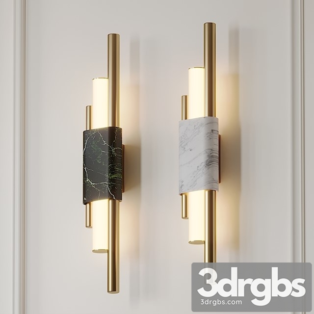 Copper wall lamp 3dsmax Download - thumbnail 1