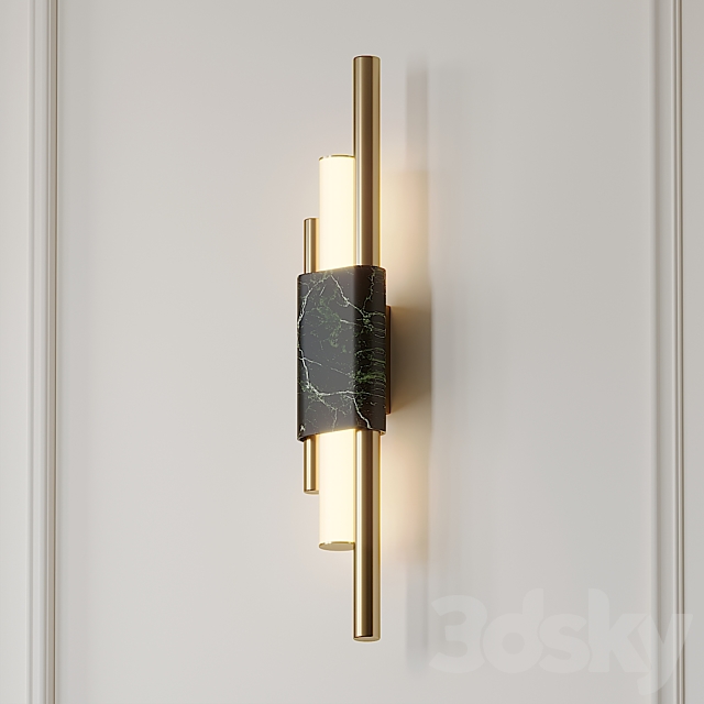 Copper wall lamp 3DSMax File - thumbnail 4