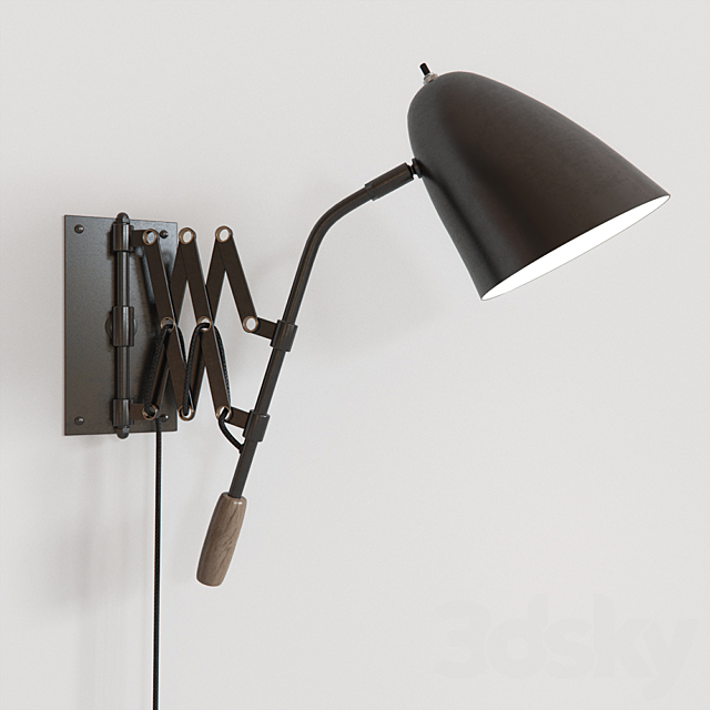 Crate & Barrel Morgan Black Sconce 3DSMax File - thumbnail 1