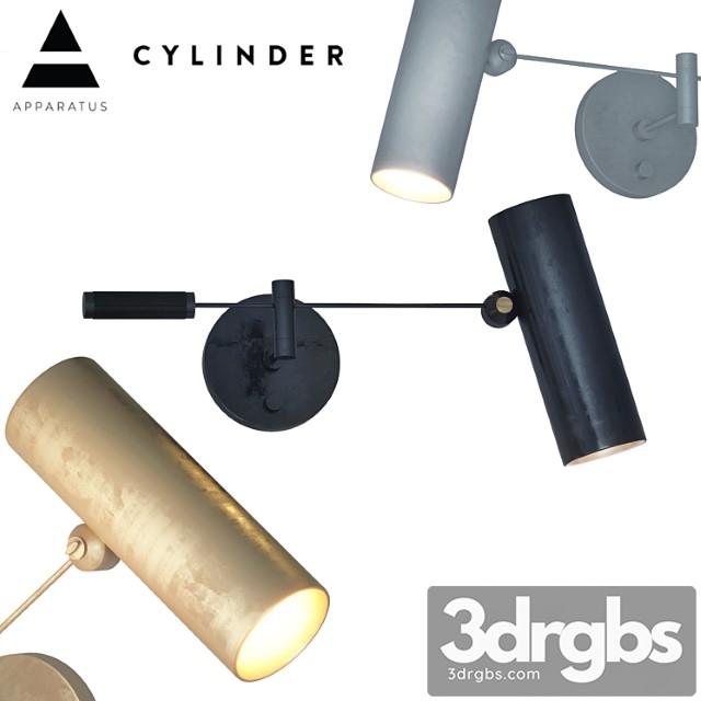 Cylinder swing arm sconce 3dsmax Download - thumbnail 1