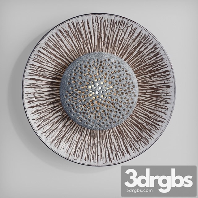 Danish ceramic wall sconce 3dsmax Download - thumbnail 1