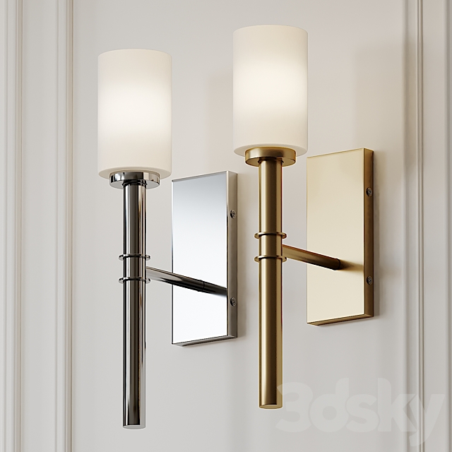 Darrell 1-Light Wallchiere Wall Sconce by Langley Street 3DSMax File - thumbnail 1