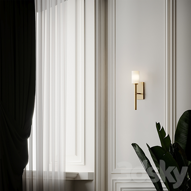 Darrell 1-Light Wallchiere Wall Sconce by Langley Street 3DSMax File - thumbnail 4