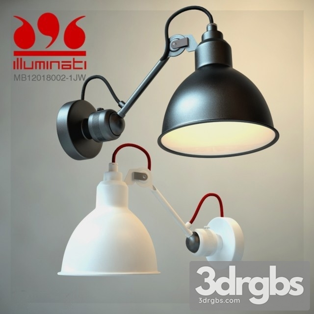 DCW 304 Wall Lamp Lampe Gras 3dsmax Download - thumbnail 1