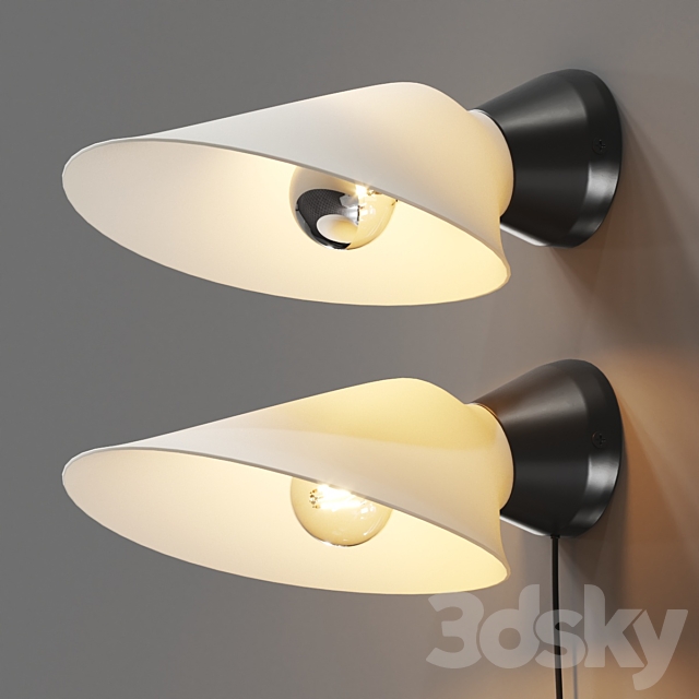 DCW Editions Plume Wall Lamp 3DS Max Model - thumbnail 2