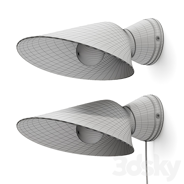 DCW Editions Plume Wall Lamp 3DS Max Model - thumbnail 5