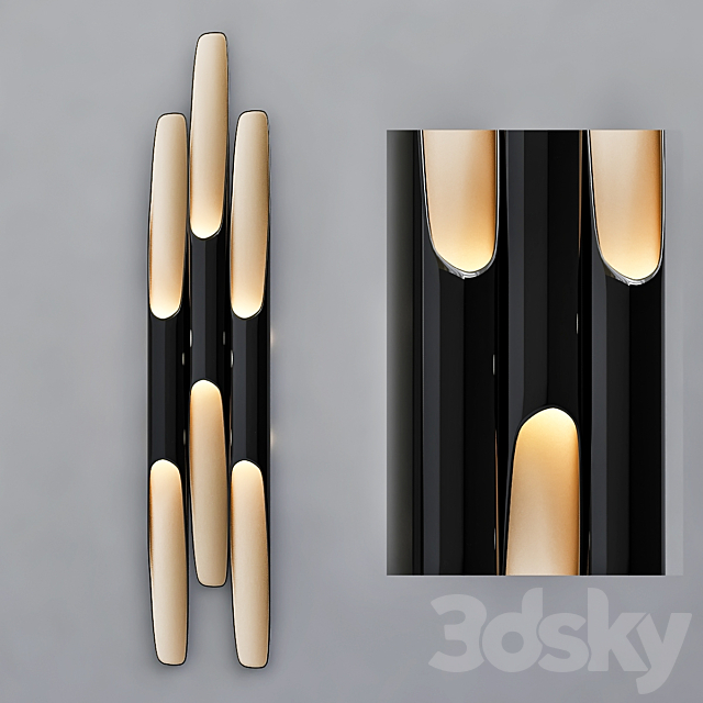 Delighfull Unique Sconce 3ds Max - thumbnail 1