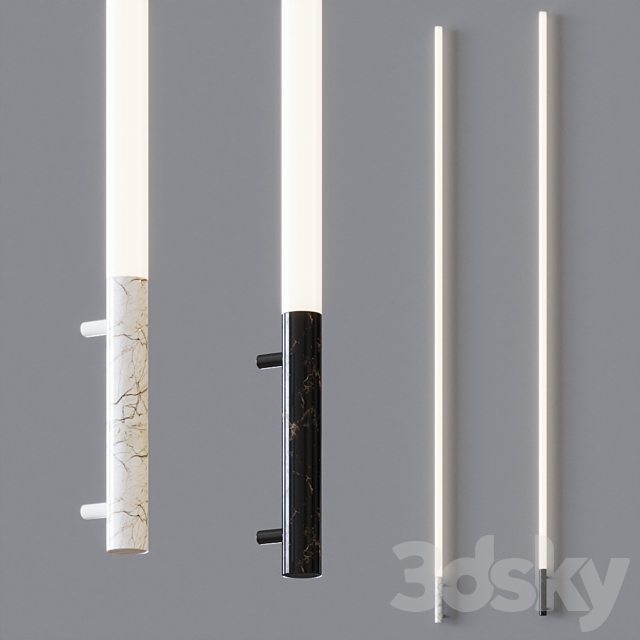 Della – Marble thin Wall sconce 3ds Max - thumbnail 1