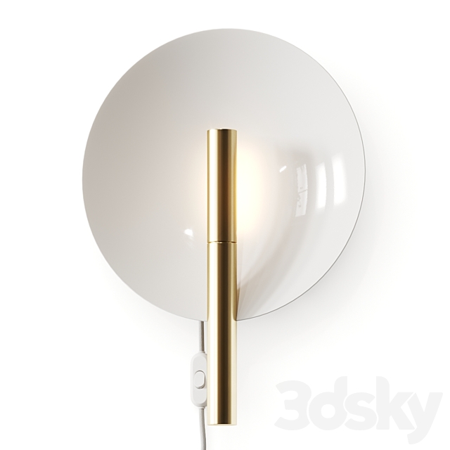 Design For The People Furiko Wall Lamp 3DS Max Model - thumbnail 2