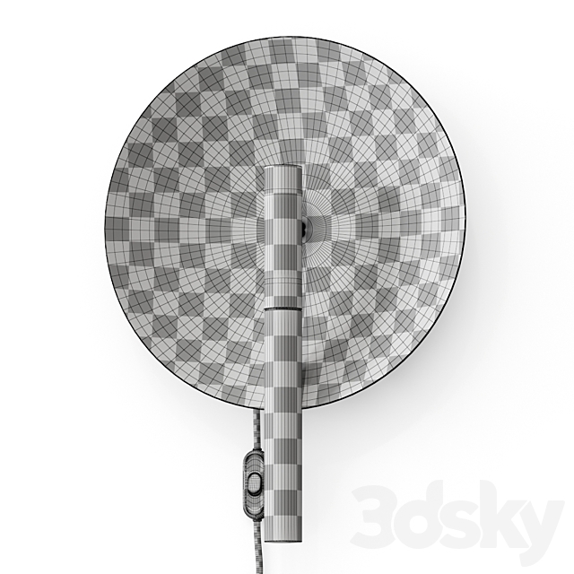 Design For The People Furiko Wall Lamp 3DS Max Model - thumbnail 4