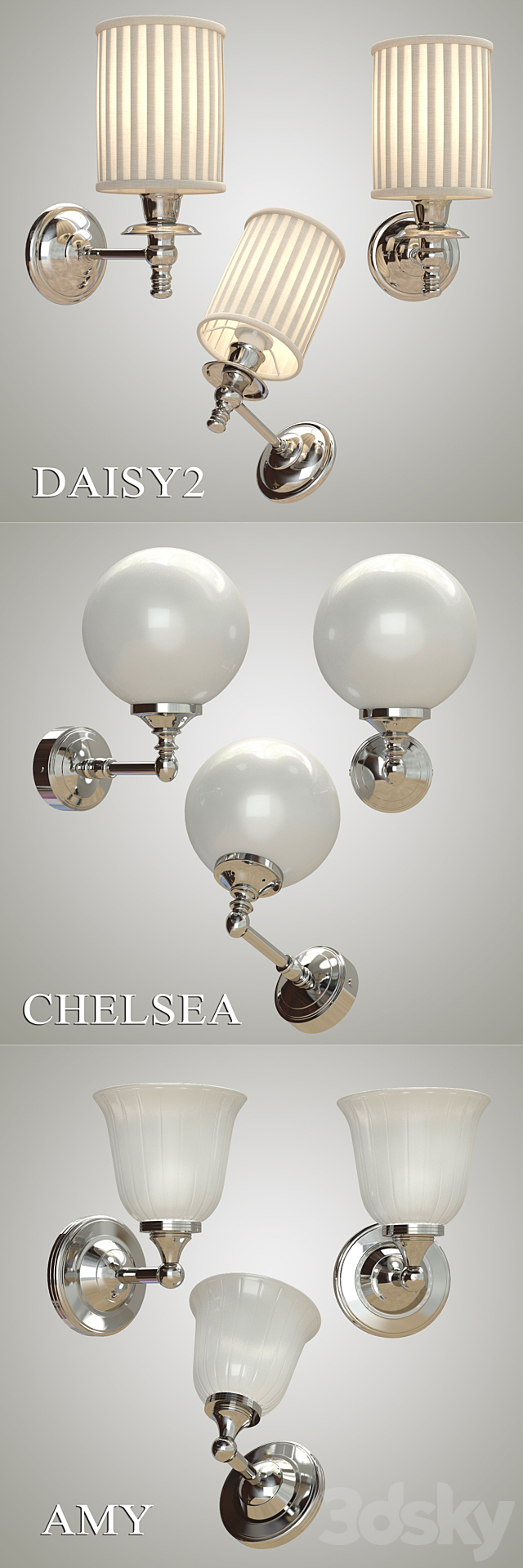 Devon & Devon _ Sconces PART 1 3DS Max Model - thumbnail 2