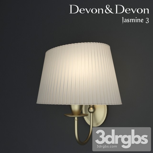 Devon Jasmine Wall Light 3dsmax Download - thumbnail 1