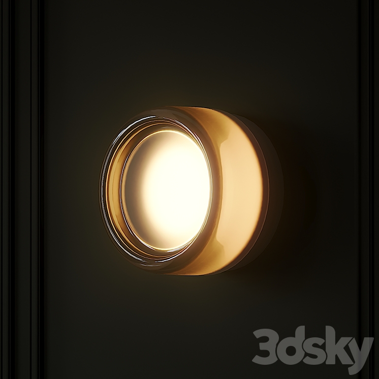 Dimple Smoke Sconce by Rich Brilliant Willing 3DS Max - thumbnail 2