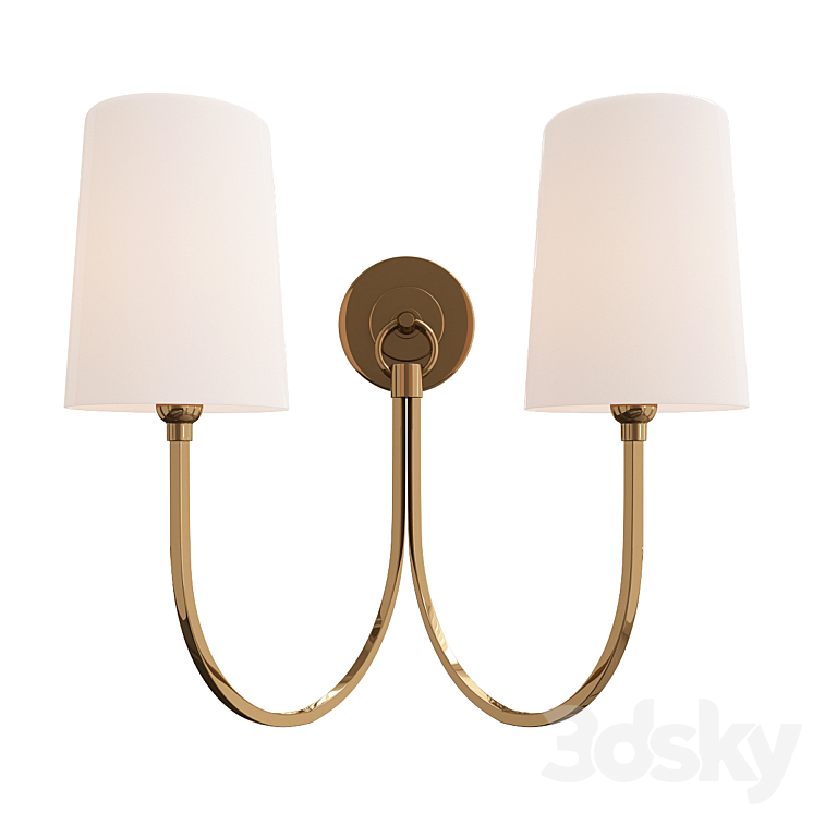 DOUBLE SWAG SCONCE – 2 LIGHT 3DS Max Model - thumbnail 1