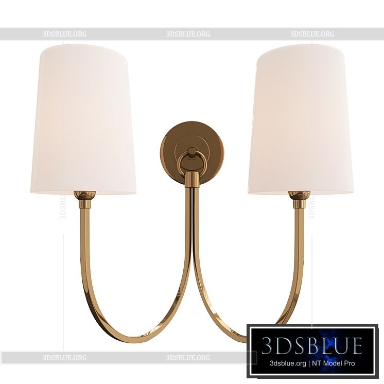 DOUBLE SWAG SCONCE – 2 LIGHT 3DS Max - thumbnail 3