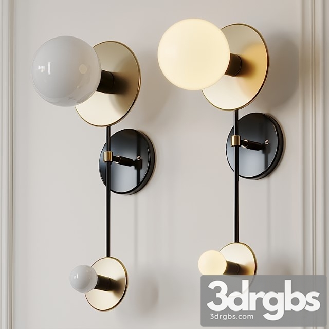 Double Wall Brass Sconce By Etsy 3dsmax Download - thumbnail 1