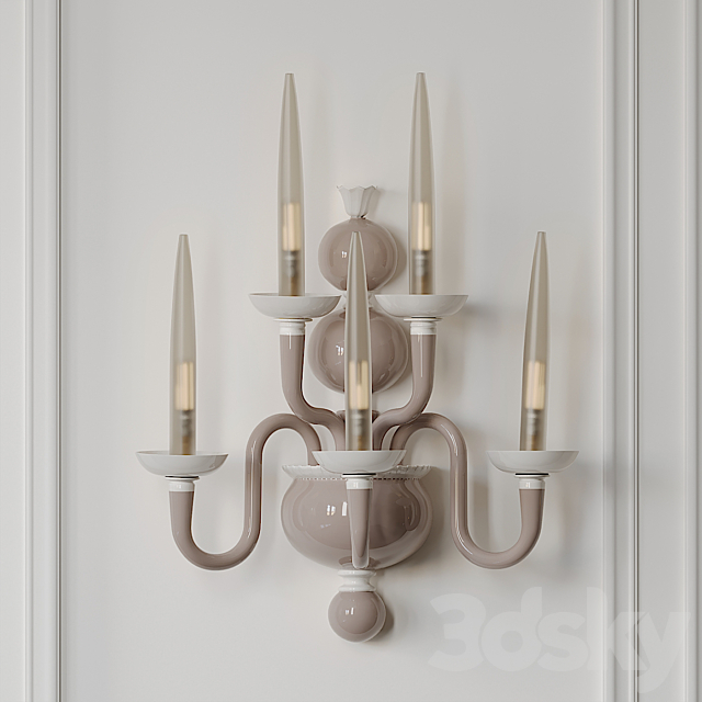 Due Wall Sconce by Venini 3ds Max - thumbnail 1