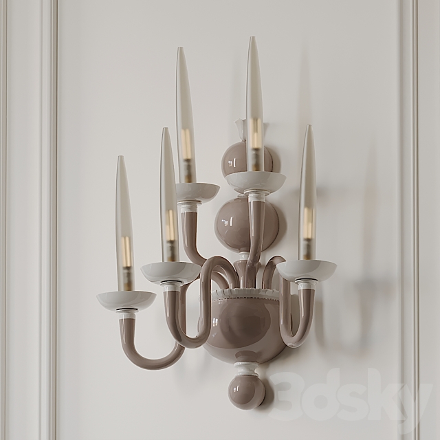 Due Wall Sconce by Venini 3ds Max - thumbnail 2