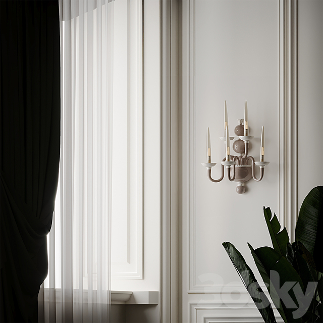 Due Wall Sconce by Venini 3ds Max - thumbnail 3