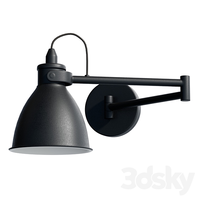 Eglo San Dome Wall Light Black 3ds Max - thumbnail 1