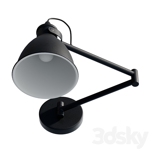 Eglo San Dome Wall Light Black 3ds Max - thumbnail 2