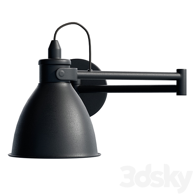 Eglo San Dome Wall Light Black 3ds Max - thumbnail 3