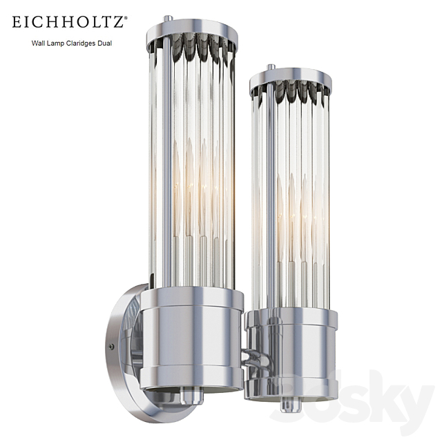 EICHHOLTZ Wall Lamp Claridges Dual 111616 111385 3ds Max - thumbnail 2