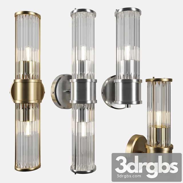 Eichholtz wall lamp claridges single double 3dsmax Download - thumbnail 1