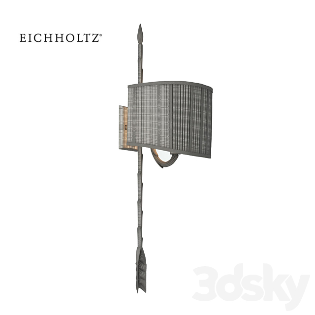 EICHHOLTZ Wall Lamp Fontaine 109192 3DS Max Model - thumbnail 2