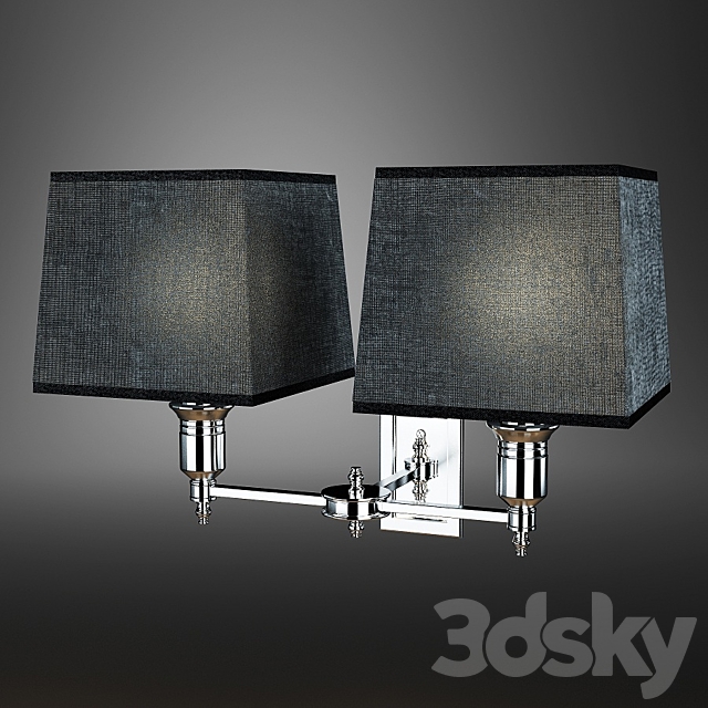 Eihholtz lamp lexington double 3DS Max Model - thumbnail 1