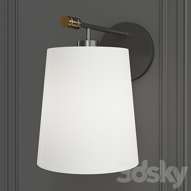 Elegant wall lamp 3ds Max - thumbnail 1