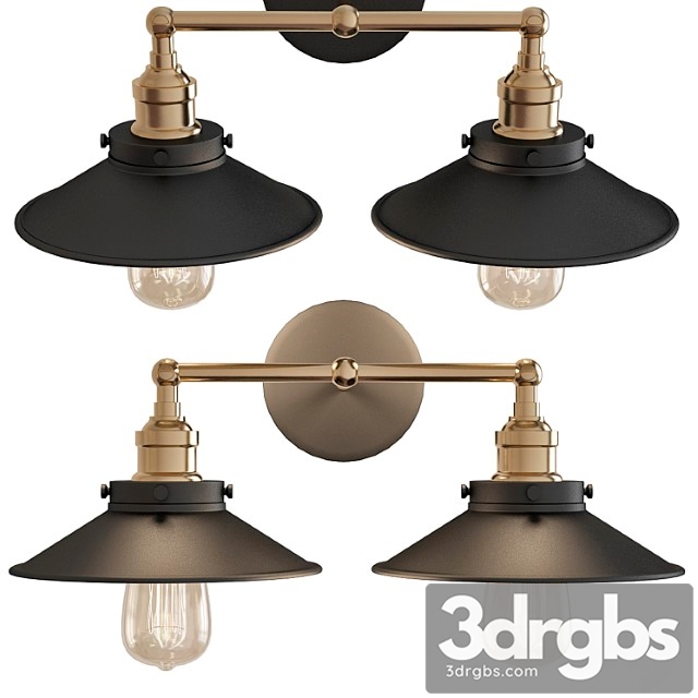 Eletorot vintage double wall light 3dsmax Download - thumbnail 1