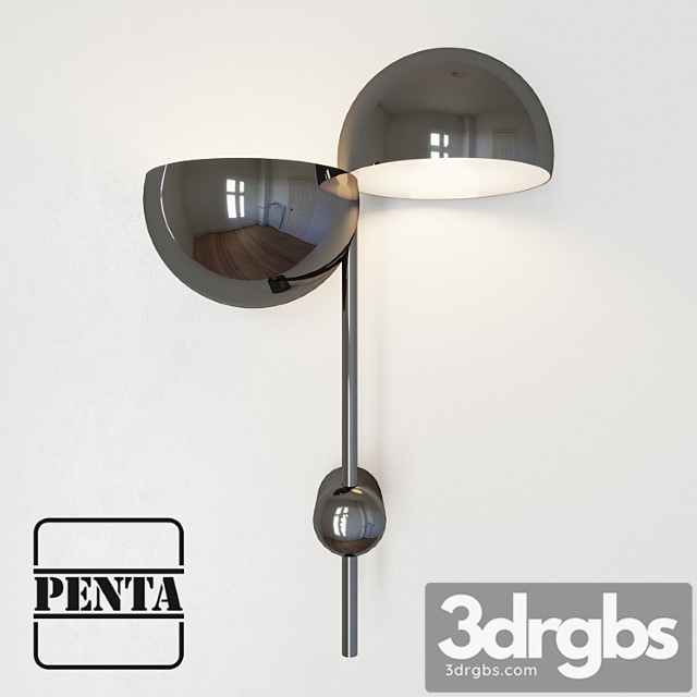 Elisabeth wall lamp by penta 3dsmax Download - thumbnail 1