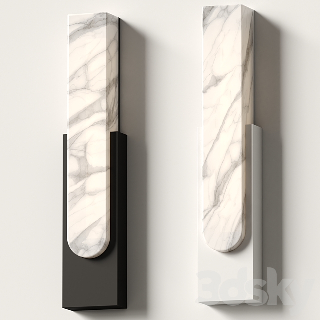 Elvi Home – Marta Marble Wall Lamp 3DS Max Model - thumbnail 2