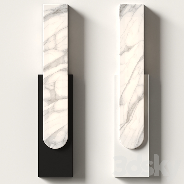 Elvi Home – Marta Marble Wall Lamp 3DS Max Model - thumbnail 3