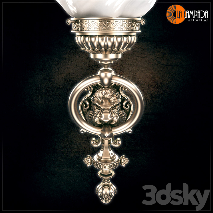 England vintage sconces YU241-t Lalampada 3DS Max - thumbnail 2