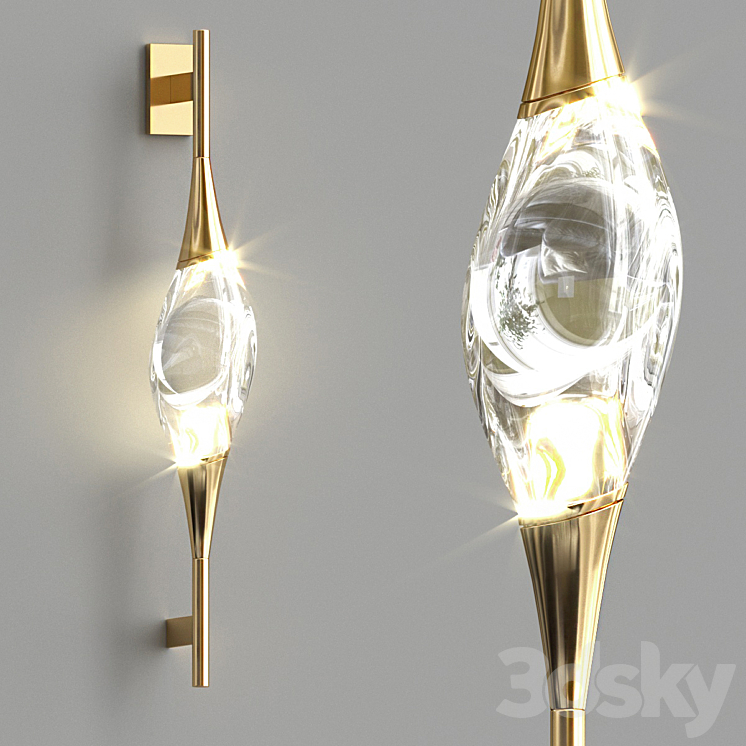 Fame wall lamp 3DS Max - thumbnail 2